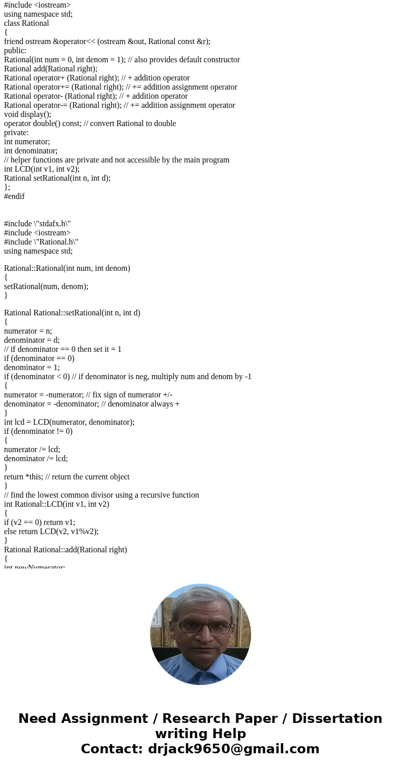 #ifndef RATIONAL_H // if this compiler macro is not defined #define RATIONAL_H // then define it so this file will not be processed again #include \ #ifndef RATIONAL_H // if this compiler macro is not defined #define RATIONAL_H // then define it so this file will not be processed again #include \