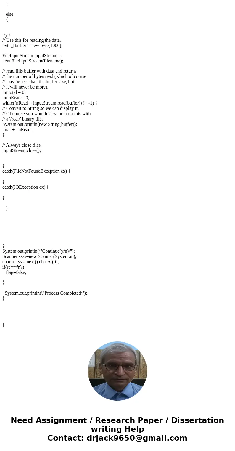 In Java, Write a program that reads and writes from binary or text files. Example Output: --------------------Configuration: <Default>-------------------- In Java, Write a program that reads and writes from binary or text files. Example Output: --------------------Configuration: <Default>--------------------
