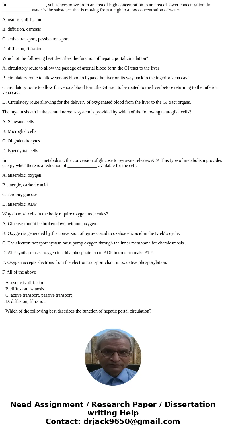 In _________________, substances move from an area of high concentration to an area of lower concentration. In ____________, water is the substance that is movi In _________________, substances move from an area of high concentration to an area of lower concentration. In ____________, water is the substance that is movi