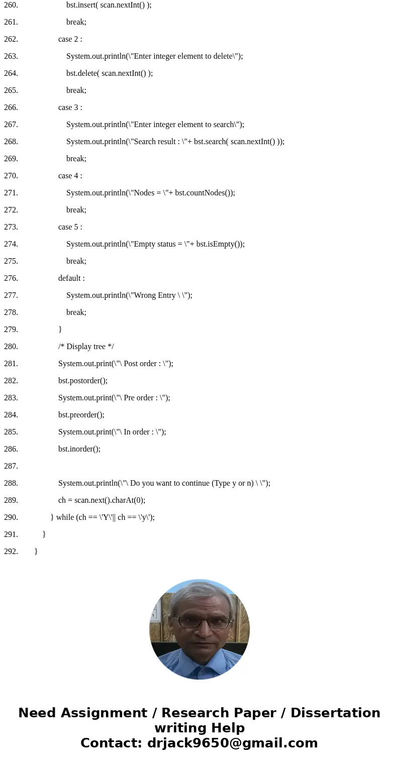 in this assignment you are asked to write a simple driver program and set of functions (maybein a library) that can be performed on a binary search tree. Your p in this assignment you are asked to write a simple driver program and set of functions (maybein a library) that can be performed on a binary search tree. Your p