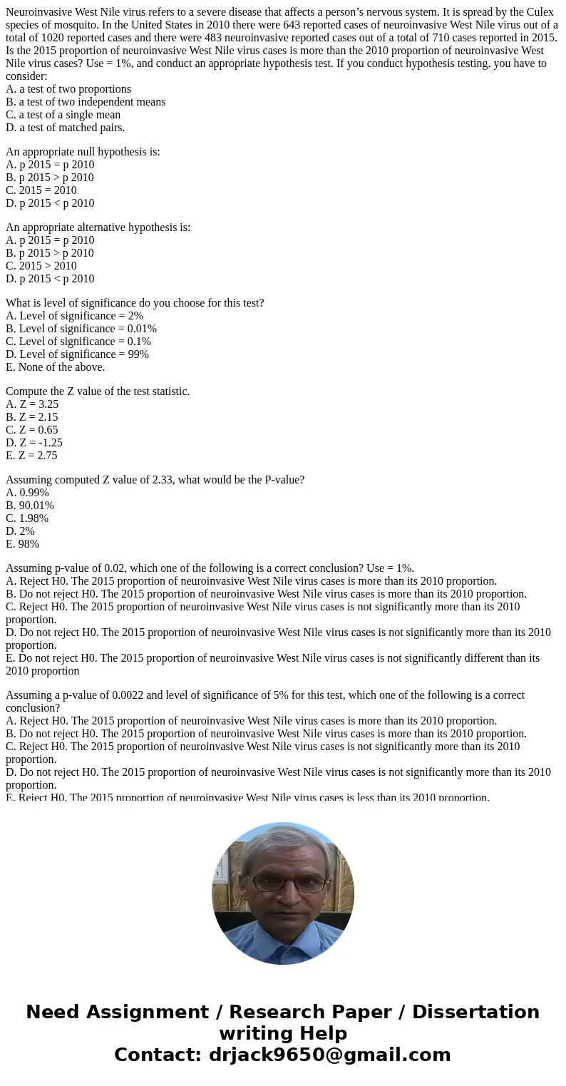 Neuroinvasive West Nile virus refers to a severe disease that affects a person’s nervous system. It is spread by the Culex species of mosquito. In the United St Neuroinvasive West Nile virus refers to a severe disease that affects a person’s nervous system. It is spread by the Culex species of mosquito. In the United St