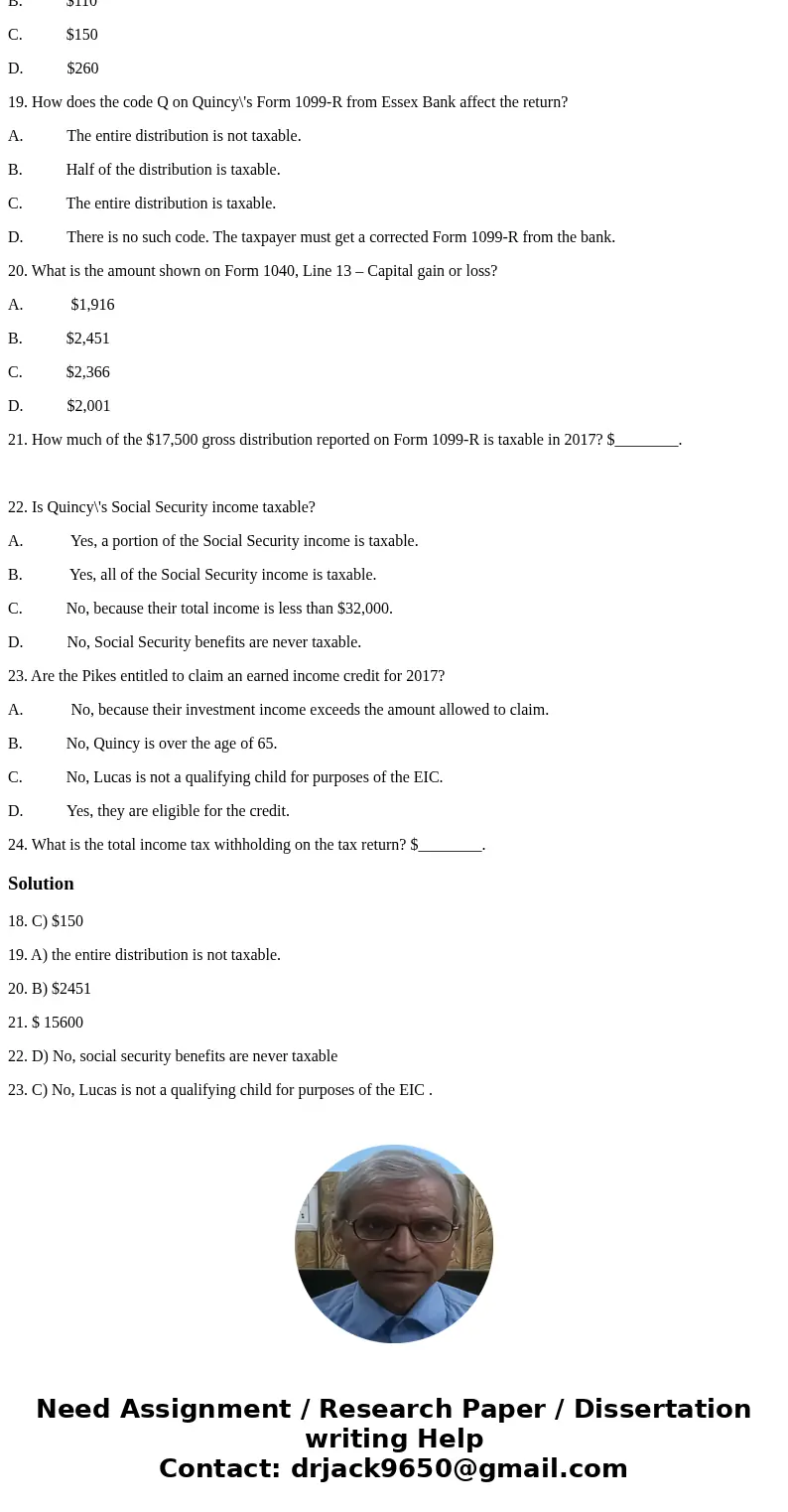 Please use this link for more information: https://drive.google.com/file/d/1pVg0gVAdxCdT2uKU_FPUmeejfwy3ljGL/view?usp=sharing Here is form 1040: https://www.irs