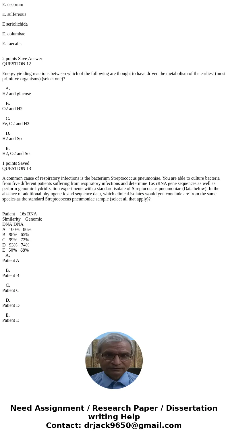 QUESTION 1 Which ecological niche described below possesses the greatest number of prokaryotic cells (select one)? A. Oceanic and Terrestrial sub-surfaces B. In QUESTION 1 Which ecological niche described below possesses the greatest number of prokaryotic cells (select one)? A. Oceanic and Terrestrial sub-surfaces B. In