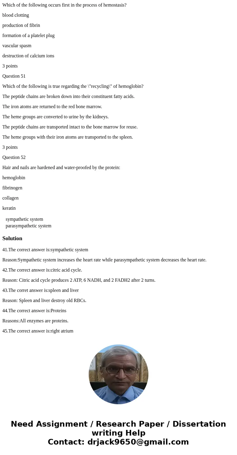 Question 41 Which division of the autonomic nervous system increases heart rate? sympathetic system parasympathetic system 3 points Question 42 Which of the fol Question 41 Which division of the autonomic nervous system increases heart rate? sympathetic system parasympathetic system 3 points Question 42 Which of the fol