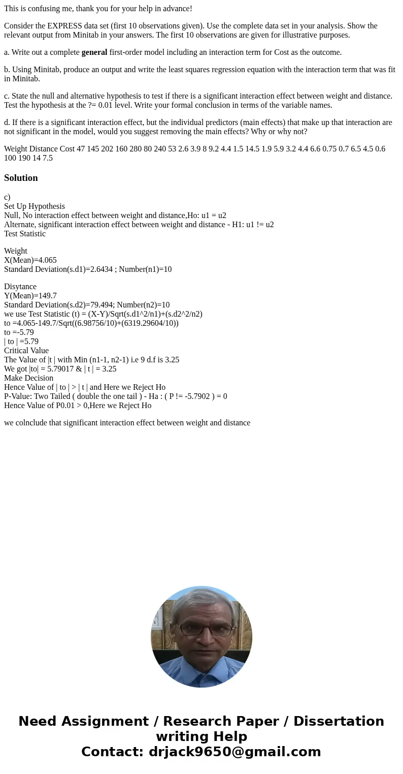 This is confusing me, thank you for your help in advance! Consider the EXPRESS data set (first 10 observations given). Use the complete data set in your analysi This is confusing me, thank you for your help in advance! Consider the EXPRESS data set (first 10 observations given). Use the complete data set in your analysi