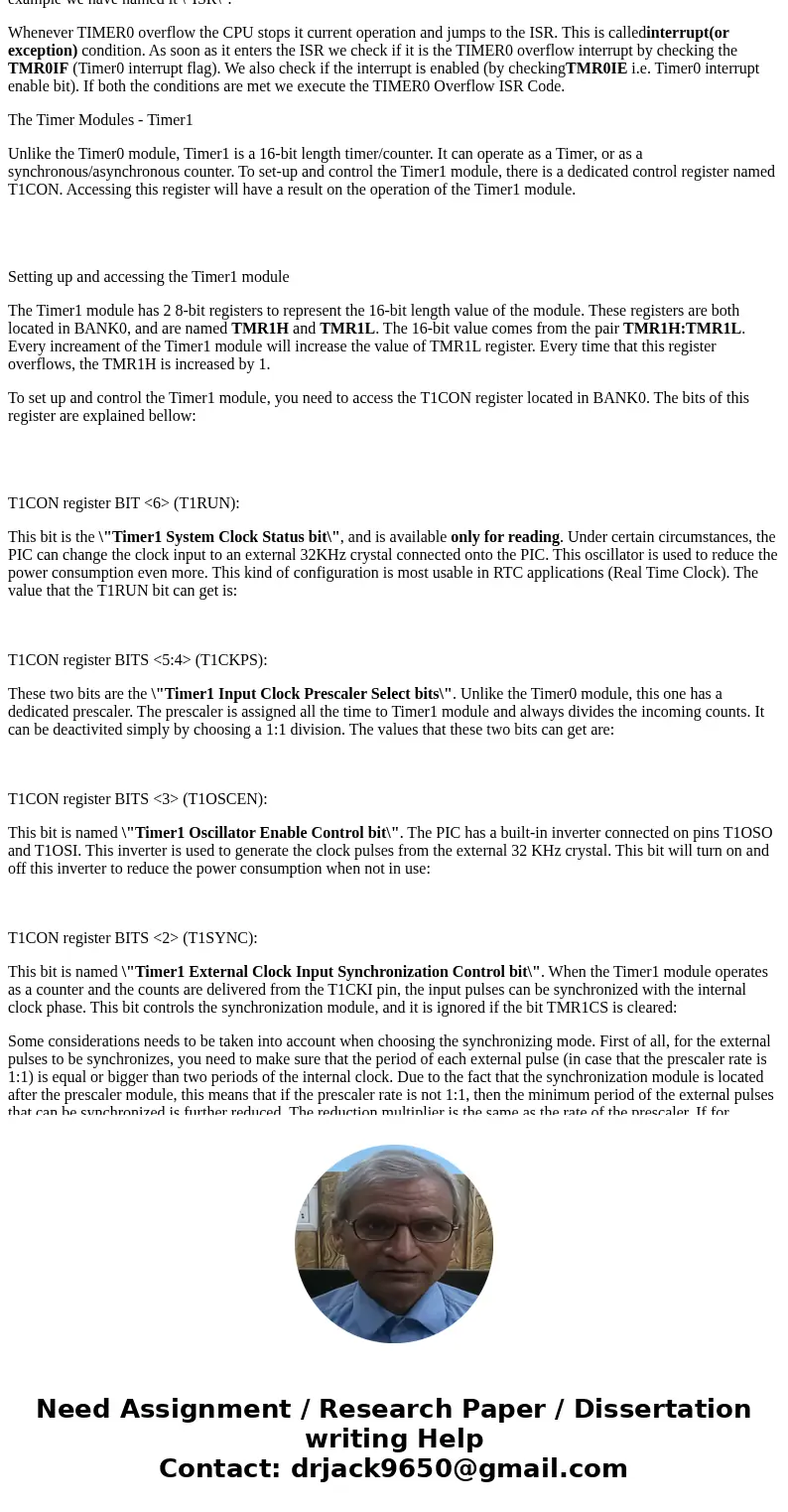  What are the features of 8-bit and 16-bit timers in PIC18F MCUs?SolutionThe program begins by Setting up TIMER0. The TIMER0 can be configured using a single re