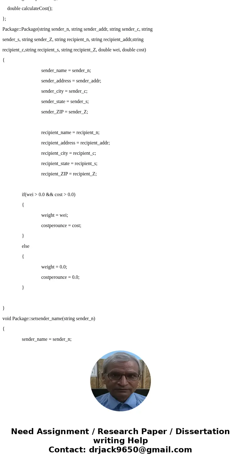C++ Inheritance Hierarchy! Package-delivery services, such as FedEx\