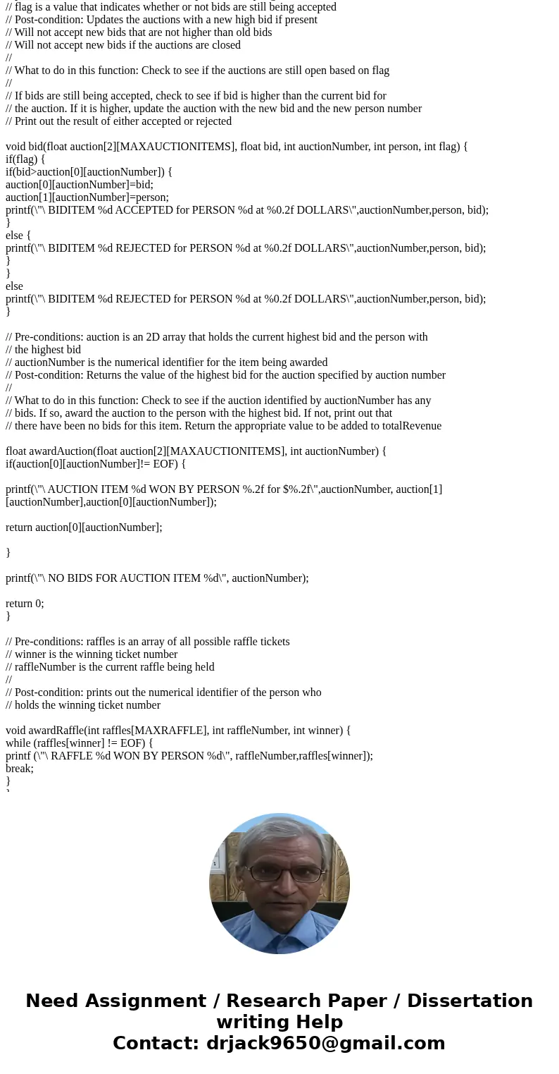 Can someone help me find the errors in my codes and fix them... There are mistakes on the raffle portions. These are my codes so far: NOTE: Only use void functi