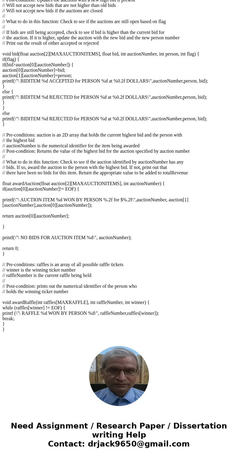 Can someone help me find the errors in my codes and fix them... There are mistakes on the raffle portions. These are my codes so far: NOTE: Only use void functi
