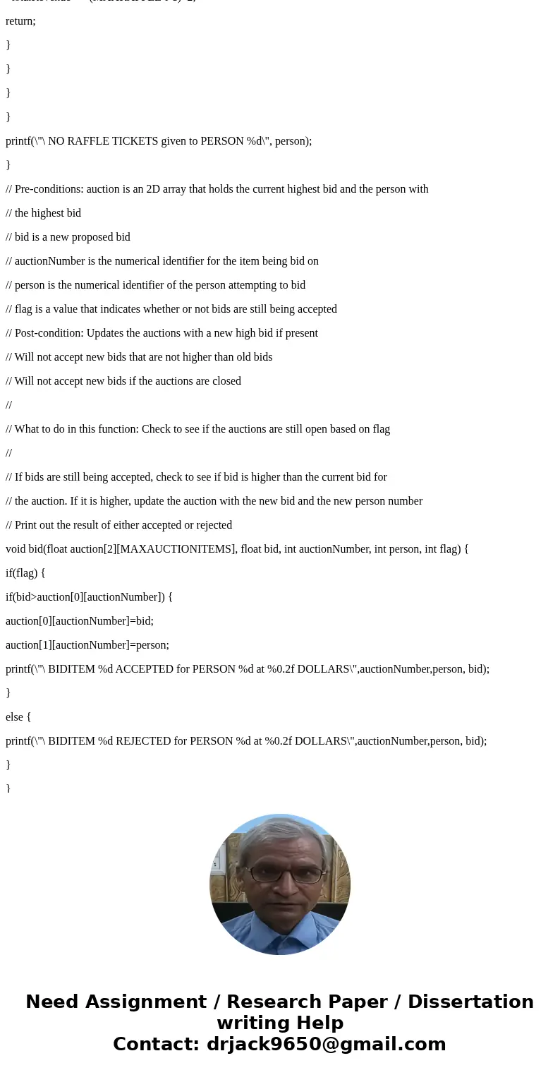 Can someone help me find the errors in my codes and fix them... There are mistakes on the raffle portions. These are my codes so far: NOTE: Only use void functi