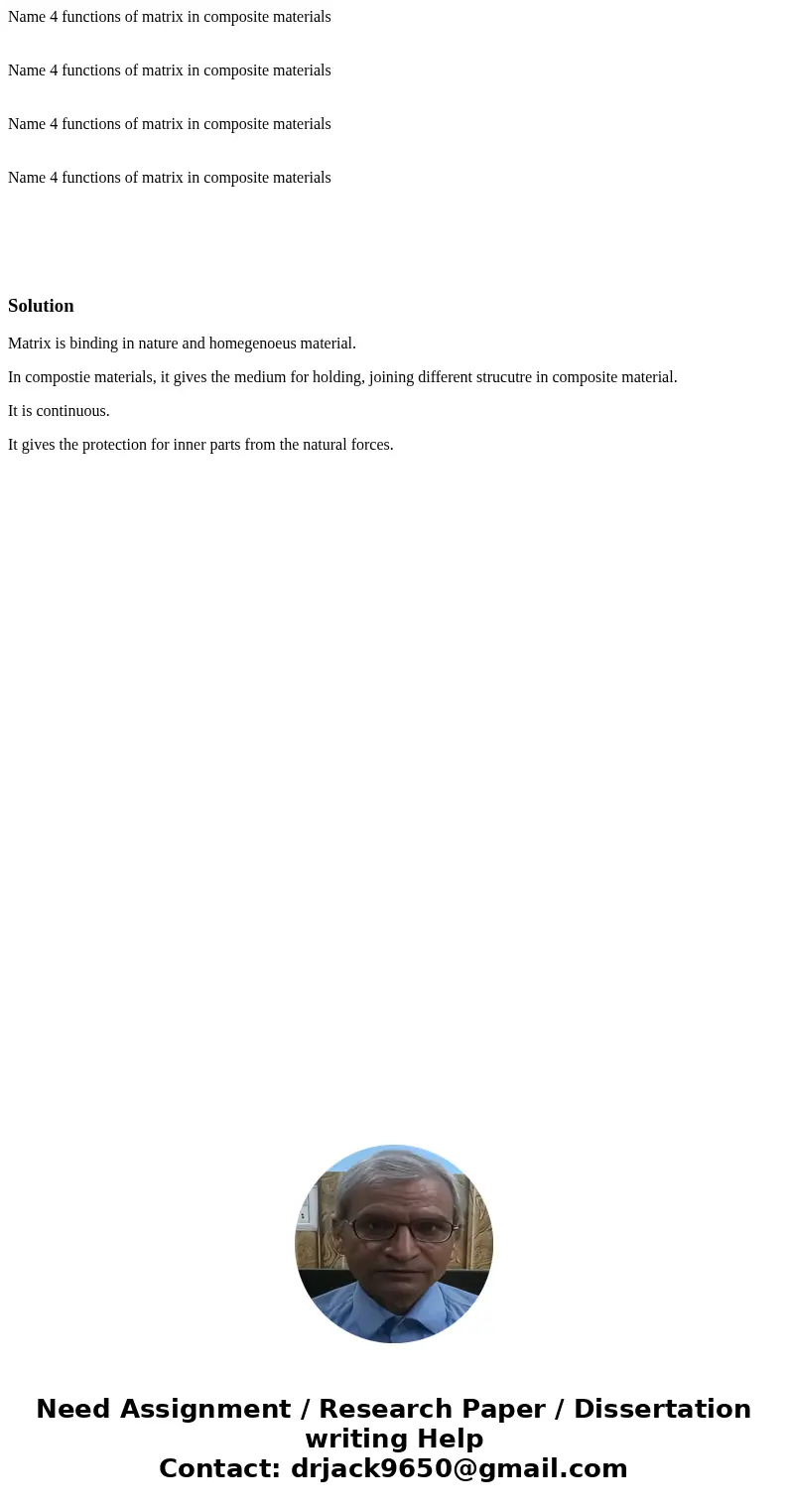 Name 4 functions of matrix in composite materials Name 4 functions of matrix in composite materials Name 4 functions of matrix in composite materials Name 4 fu  Name 4 functions of matrix in composite materials Name 4 functions of matrix in composite materials Name 4 functions of matrix in composite materials Name 4 fu