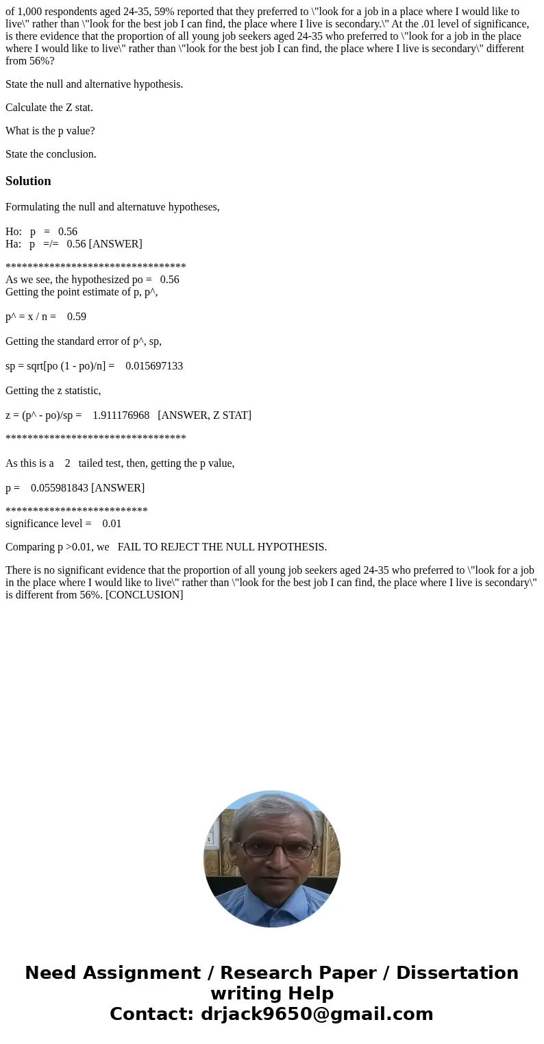 of 1,000 respondents aged 24-35, 59% reported that they preferred to \ of 1,000 respondents aged 24-35, 59% reported that they preferred to \