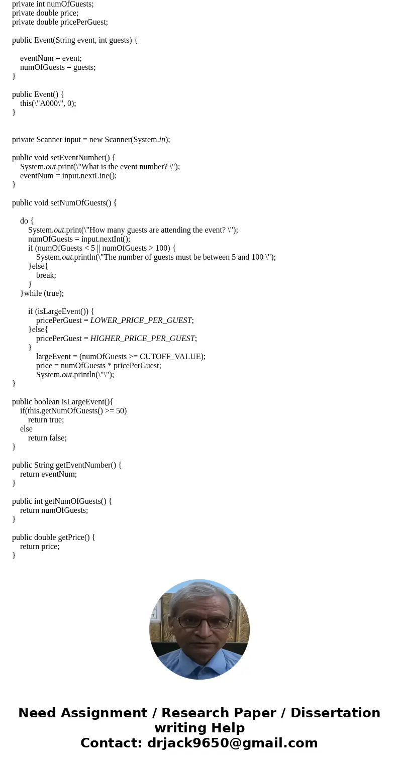 **Please respond only if you can answer the whole question** ~~~~~~~~~~~~~~~~~~~~~~~~~~~~~~~~~~~~~~~~~ Java Programming: Ch 7 Case Problem 1 Carly’s Catering pr