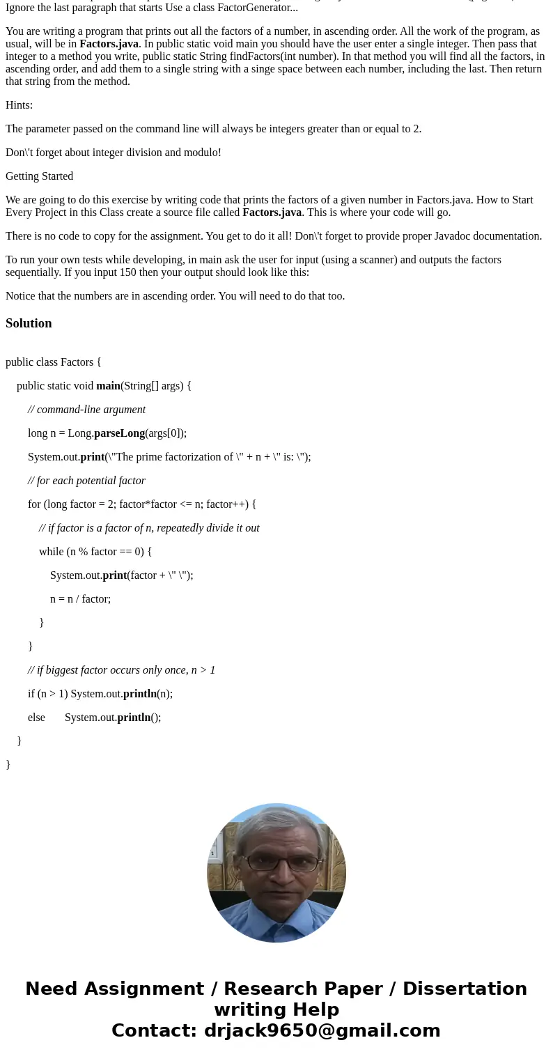 Problem Description The detailed description of this problem comes from the Programming Projects P6.3 that is in the book (page 302). Ignore the last paragraph 