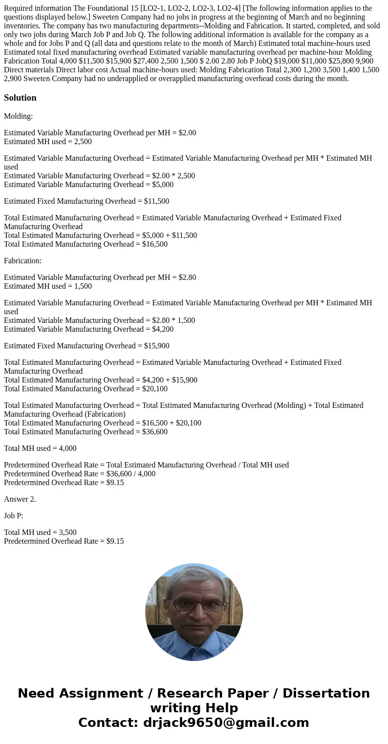  Required information The Foundational 15 [LO2-1, LO2-2, LO2-3, LO2-4] [The following information applies to the questions displayed below.] Sweeten Company had