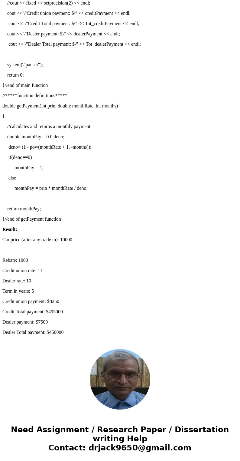 So I have this C++ program that i\'m supposed to modify. It\'s a car buying program but i need it to do a few more things then what i have already. 1. before it