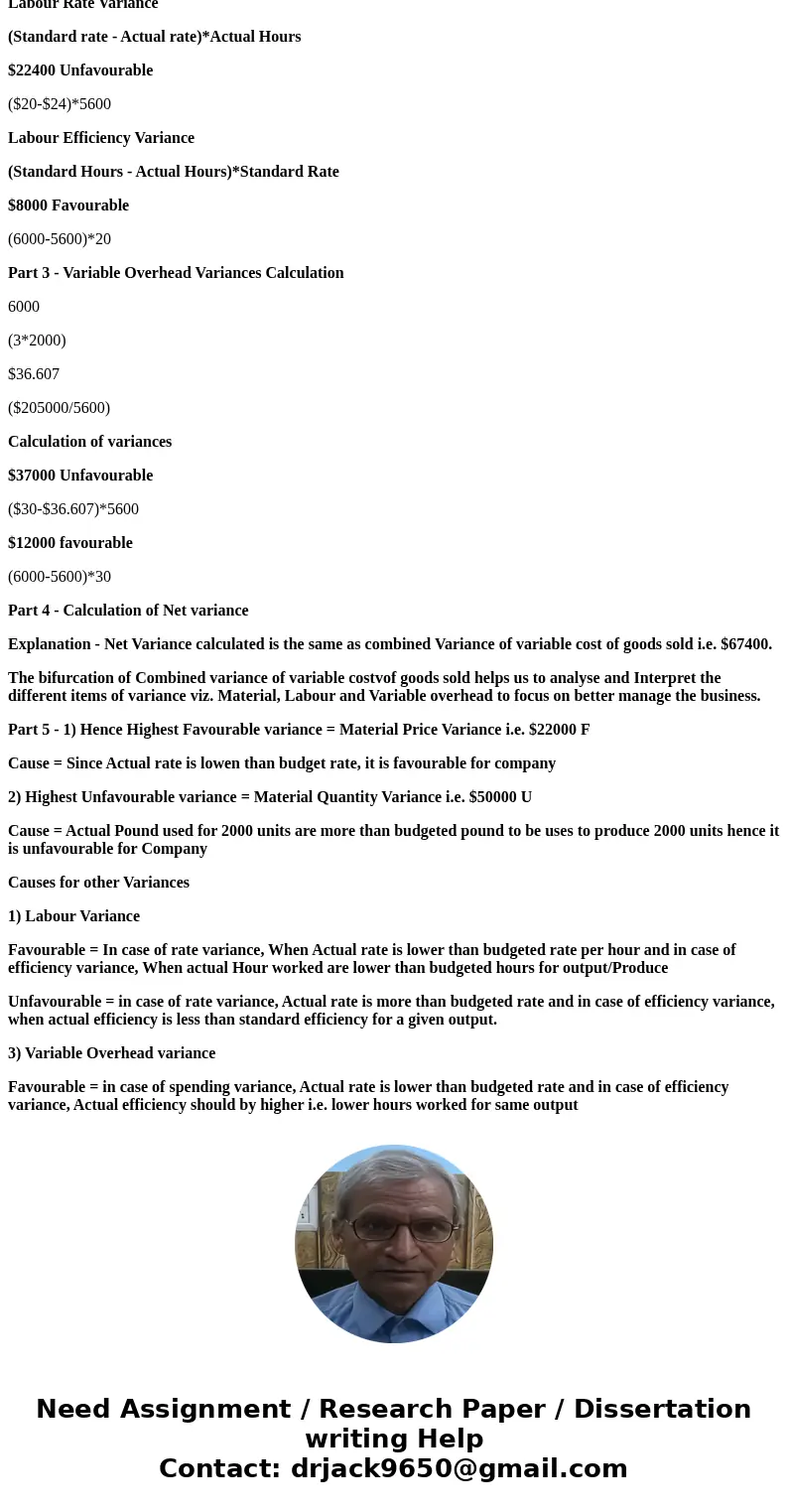 Variable Production Cost Variance Analysis Iron Products Inc. produces prefabricated iron fencing used in commercial construction. Variable overhead is applied 