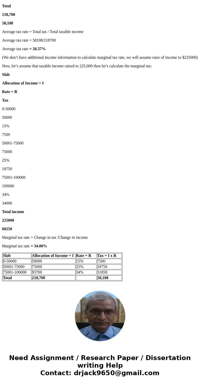 2. Explain why the income statement is not a good representation of cash flow. Given the tax rates as shown, what is the average tax rate and marginal tax rate  2. Explain why the income statement is not a good representation of cash flow. Given the tax rates as shown, what is the average tax rate and marginal tax rate