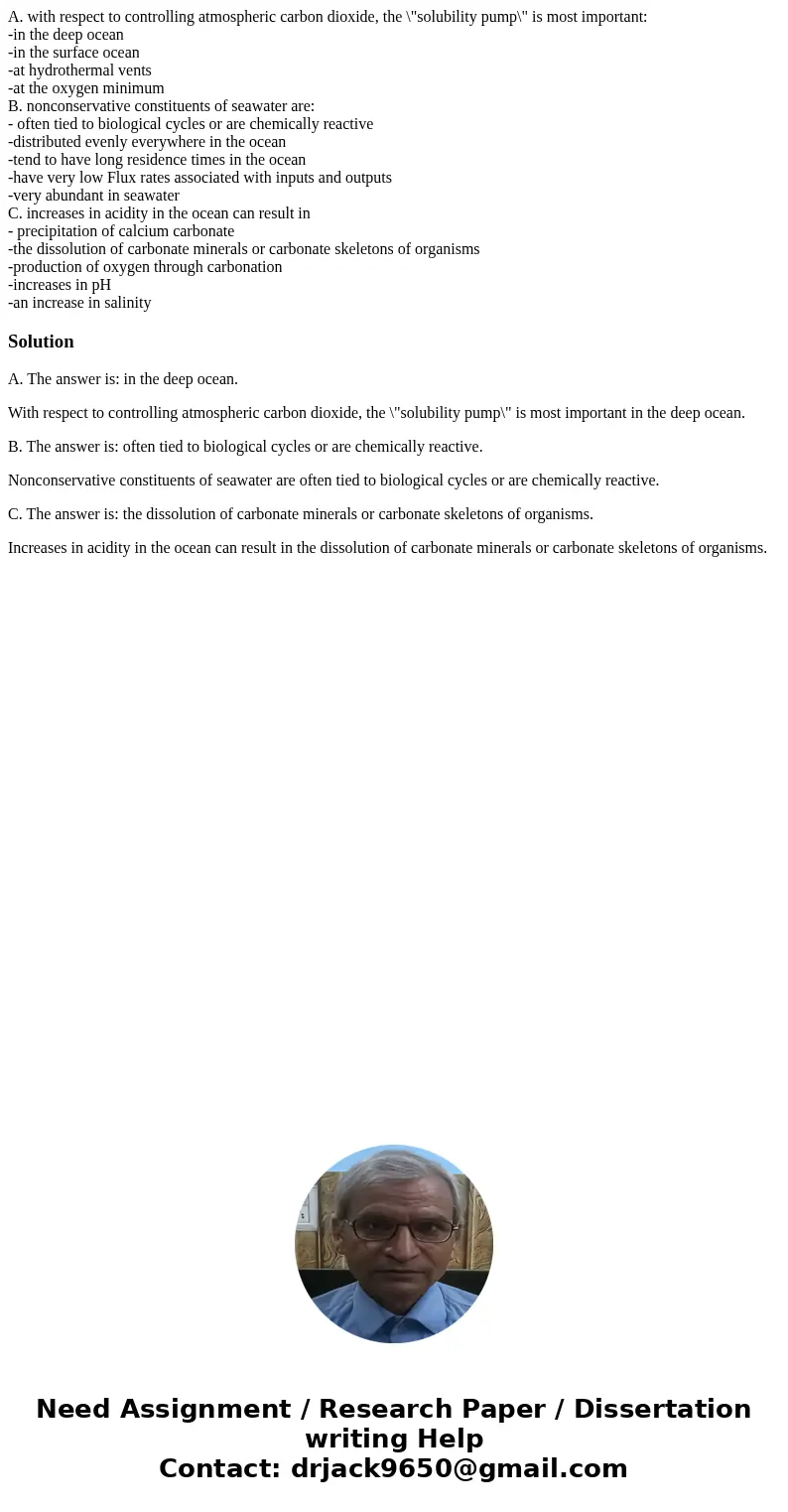 A. with respect to controlling atmospheric carbon dioxide, the \ A. with respect to controlling atmospheric carbon dioxide, the \