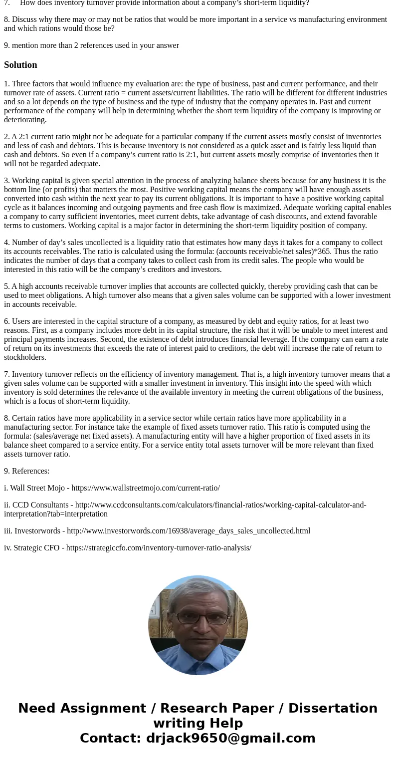 Based on the reviews of the Financial Ratios and Trend Analysis, respond to the following questions. You are encouraged to research outside sources and, of cour Based on the reviews of the Financial Ratios and Trend Analysis, respond to the following questions. You are encouraged to research outside sources and, of cour
