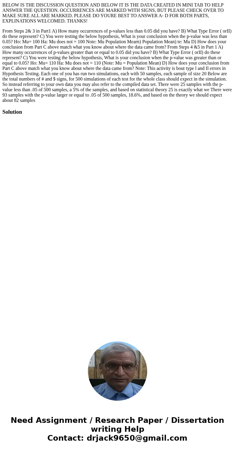 BELOW IS THE DISCUSSION QUESTION AND BELOW IT IS THE DATA CREATED IN MINI TAB TO HELP ANSWER THE QUESTION. OCCURRENCES ARE MARKED WITH SIGNS, BUT PLEASE CHECK O BELOW IS THE DISCUSSION QUESTION AND BELOW IT IS THE DATA CREATED IN MINI TAB TO HELP ANSWER THE QUESTION. OCCURRENCES ARE MARKED WITH SIGNS, BUT PLEASE CHECK O