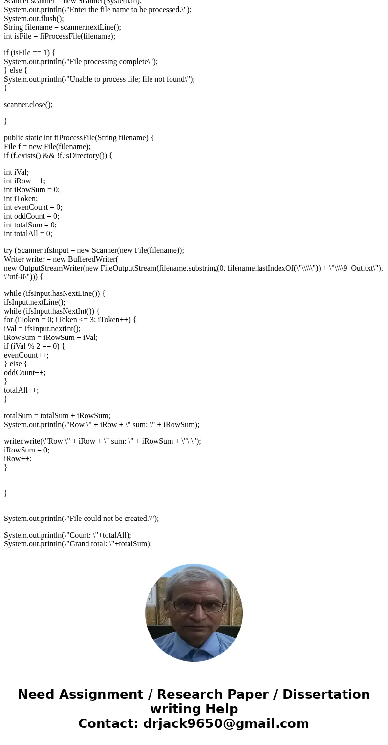Can I get help on this in java please? Update the program so that it displays everything you already have, plus two more summary lines. The summary lines show h Can I get help on this in java please? Update the program so that it displays everything you already have, plus two more summary lines. The summary lines show h