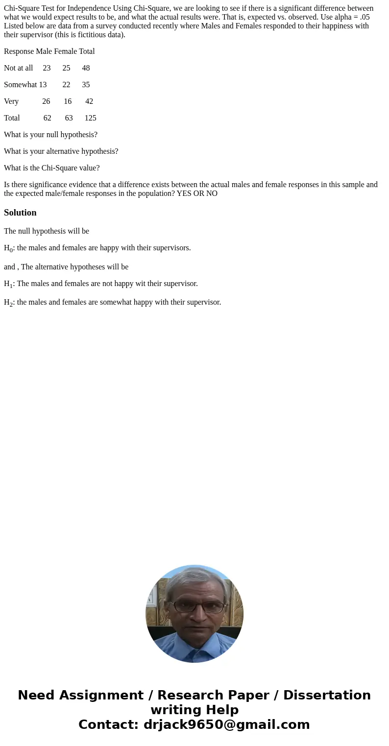 Chi-Square Test for Independence Using Chi-Square, we are looking to see if there is a significant difference between what we would expect results to be, and wh Chi-Square Test for Independence Using Chi-Square, we are looking to see if there is a significant difference between what we would expect results to be, and wh