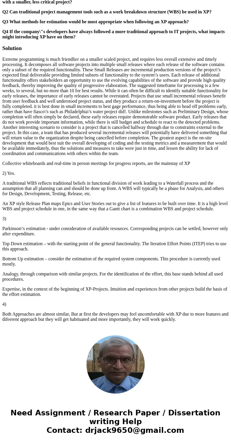 Extreme Programming at Sabre eXtreme programming (XP) was first introduced by Kent Beck when he was the project leader on a large, long-term project to rewrite  Extreme Programming at Sabre eXtreme programming (XP) was first introduced by Kent Beck when he was the project leader on a large, long-term project to rewrite