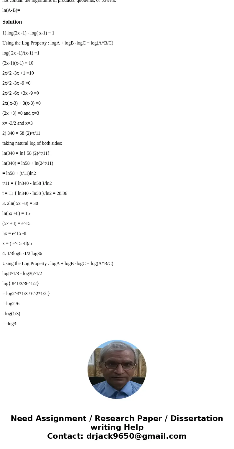 Find the exact solution to the equation below. (Do not give a decimal approximation.) Find the exact solution to the equation below. (Do not give a decimal app  Find the exact solution to the equation below. (Do not give a decimal approximation.) Find the exact solution to the equation below. (Do not give a decimal app