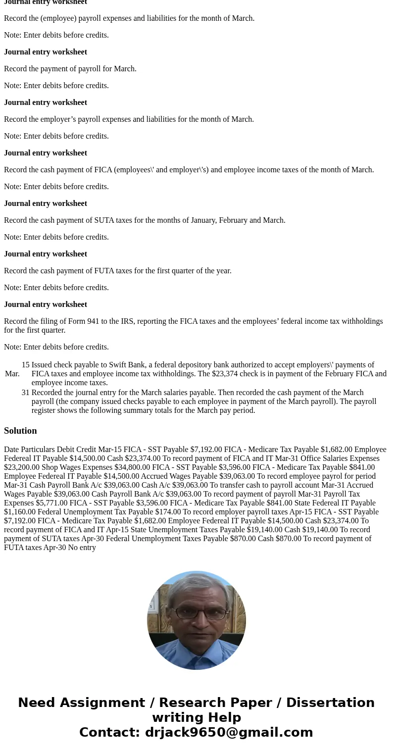 Francisco Company has 20 employees, each of whom earns $2,900 per month and is paid on the last day of each month. All 20 have been employed continuously at thi Francisco Company has 20 employees, each of whom earns $2,900 per month and is paid on the last day of each month. All 20 have been employed continuously at thi