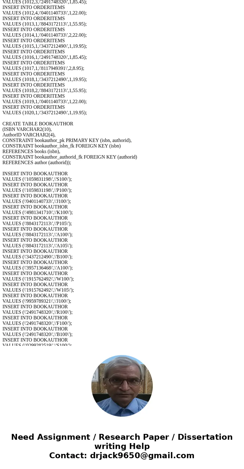 I just need the SQL Queries. Write an SQL query to retrieve records from one of the tables in the JustLee Books database. In a search condition, include one or  I just need the SQL Queries. Write an SQL query to retrieve records from one of the tables in the JustLee Books database. In a search condition, include one or