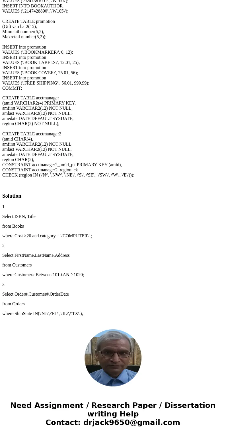 I just need the SQL Queries. Write an SQL query to retrieve records from one of the tables in the JustLee Books database. In a search condition, include one or  I just need the SQL Queries. Write an SQL query to retrieve records from one of the tables in the JustLee Books database. In a search condition, include one or