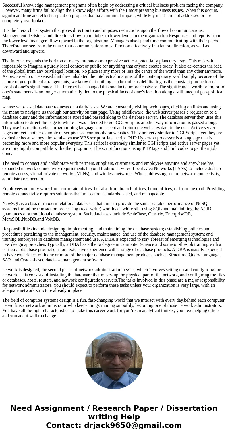 In a typical organization, databases and communications technology are linked. Databases are rarely accessed from the same computer system in which they are hou In a typical organization, databases and communications technology are linked. Databases are rarely accessed from the same computer system in which they are hou