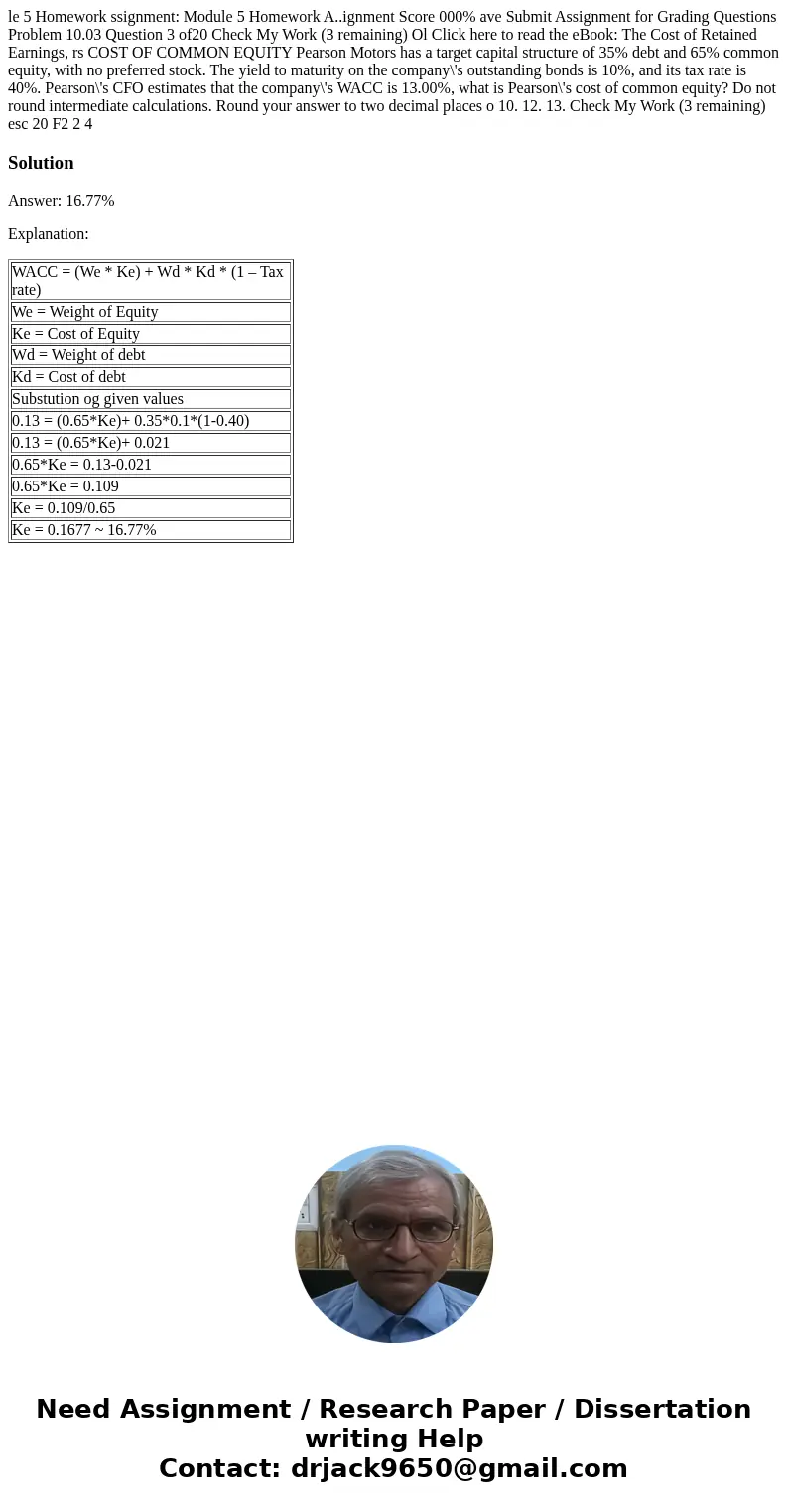 le 5 Homework ssignment: Module 5 Homework A..ignment Score 000% ave Submit Assignment for Grading Questions Problem 10.03 Question 3 of20 Check My Work (3 rem  le 5 Homework ssignment: Module 5 Homework A..ignment Score 000% ave Submit Assignment for Grading Questions Problem 10.03 Question 3 of20 Check My Work (3 rem