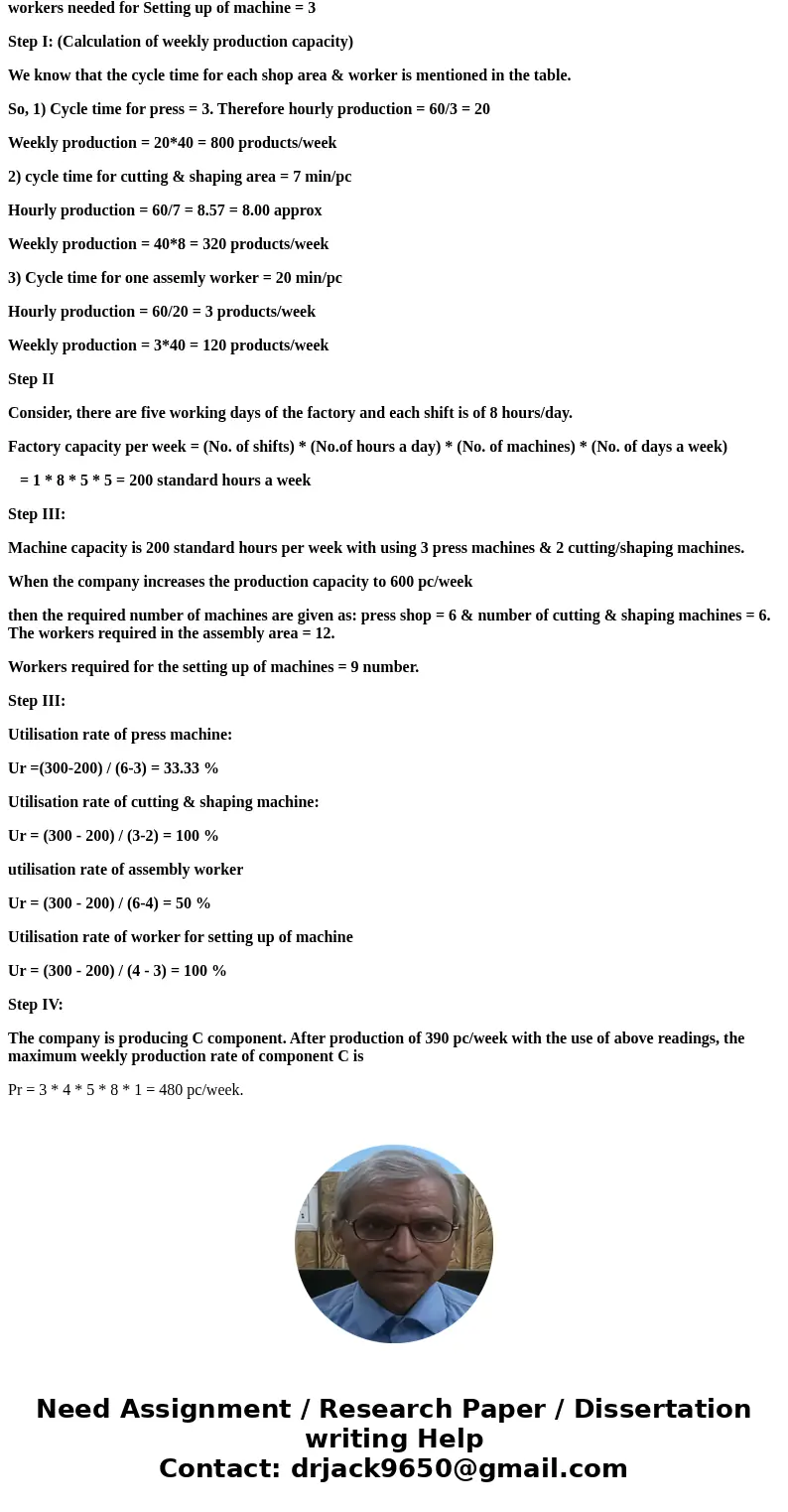 MKF is a farming manufacturer. The product consist of two components A and B. Component A requires a press operation by one of the presses in the Press Area an  MKF is a farming manufacturer. The product consist of two components A and B. Component A requires a press operation by one of the presses in the Press Area an