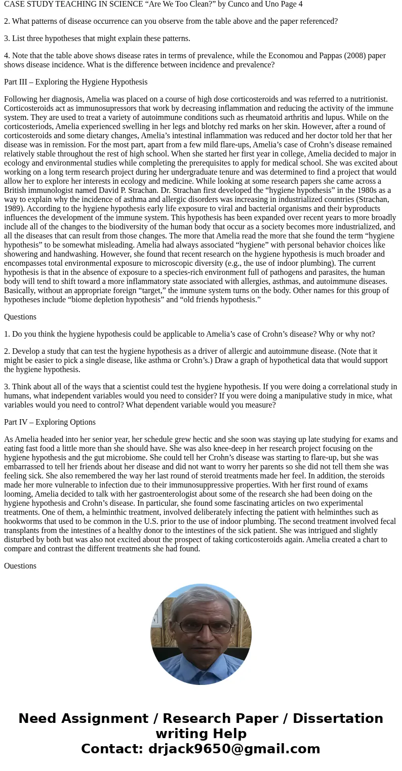 Part I – Antibiotics and the Human Microbiome Amelia and her family had just returned from a family vacation in Mexico. While there they had enjoyed an abundanc