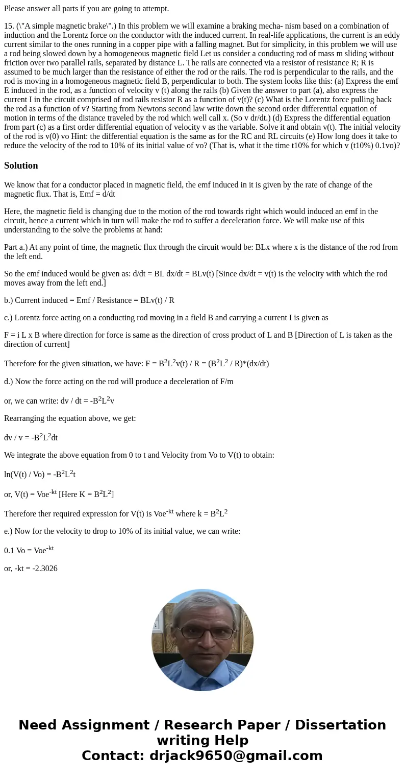 Please answer all parts if you are going to attempt. 15. (\ Please answer all parts if you are going to attempt. 15. (\