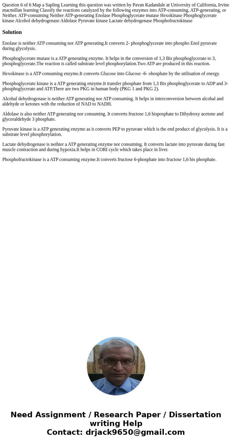 Question 6 of 6 Map a Sapling Learning this question was written by Pavan Kadandale at University of California, Irvine macmillan learning Classify the reactio  Question 6 of 6 Map a Sapling Learning this question was written by Pavan Kadandale at University of California, Irvine macmillan learning Classify the reactio