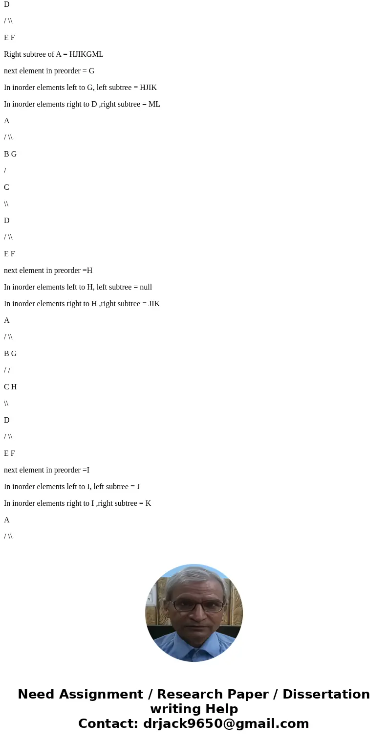 Suppose that you are given two sequences of elements corresponding to the inordersequence and the preorder sequence.Prove that it is possible to reconstruct a u Suppose that you are given two sequences of elements corresponding to the inordersequence and the preorder sequence.Prove that it is possible to reconstruct a u