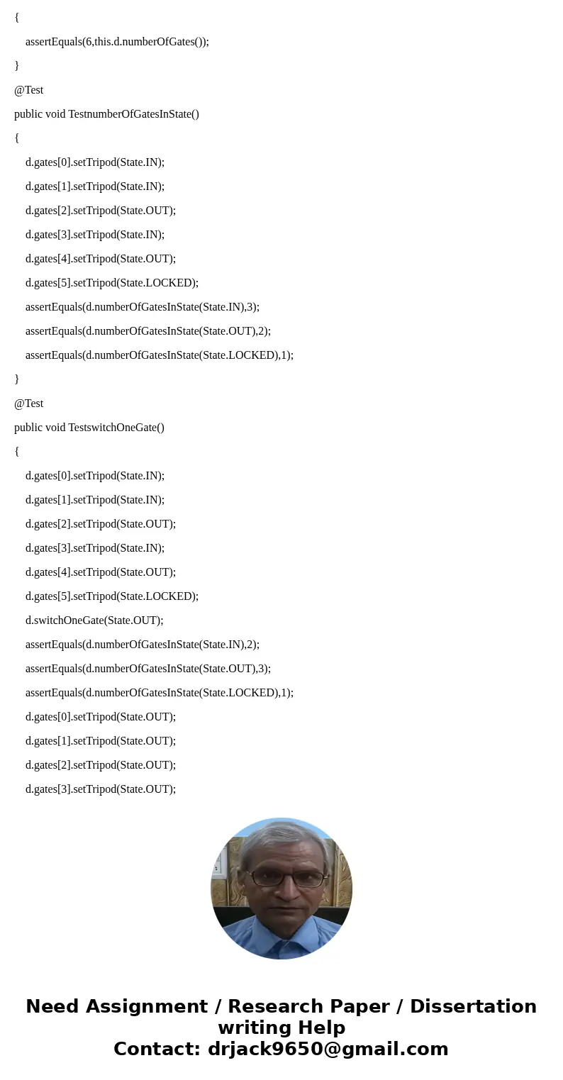 Templates Hwk5.java package hwk5; import java.util.Random; public class Hwk5 { public static void main(String[] args) { int numOfGates = 5; Gym gym = new Gym(nu