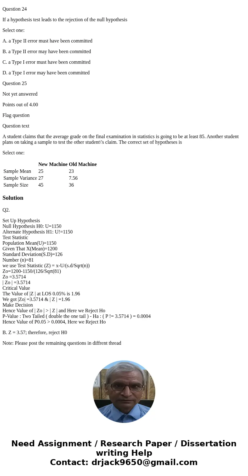 The level of significance in hypothesis testing is the probability of Select one: A. accepting a true null hypothesis B. accepting a false null hypothesis C. re The level of significance in hypothesis testing is the probability of Select one: A. accepting a true null hypothesis B. accepting a false null hypothesis C. re