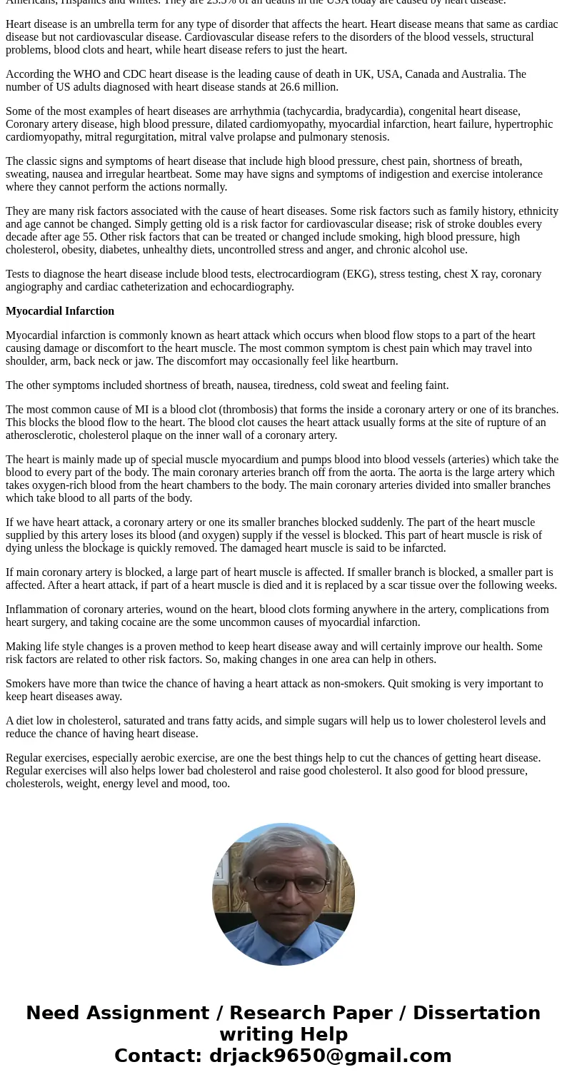 We are all aware that heart disease is a major killer in the United States, report on one of the disorders that falls in this category. PICK ONE THAT LESS KNOWN We are all aware that heart disease is a major killer in the United States, report on one of the disorders that falls in this category. PICK ONE THAT LESS KNOWN