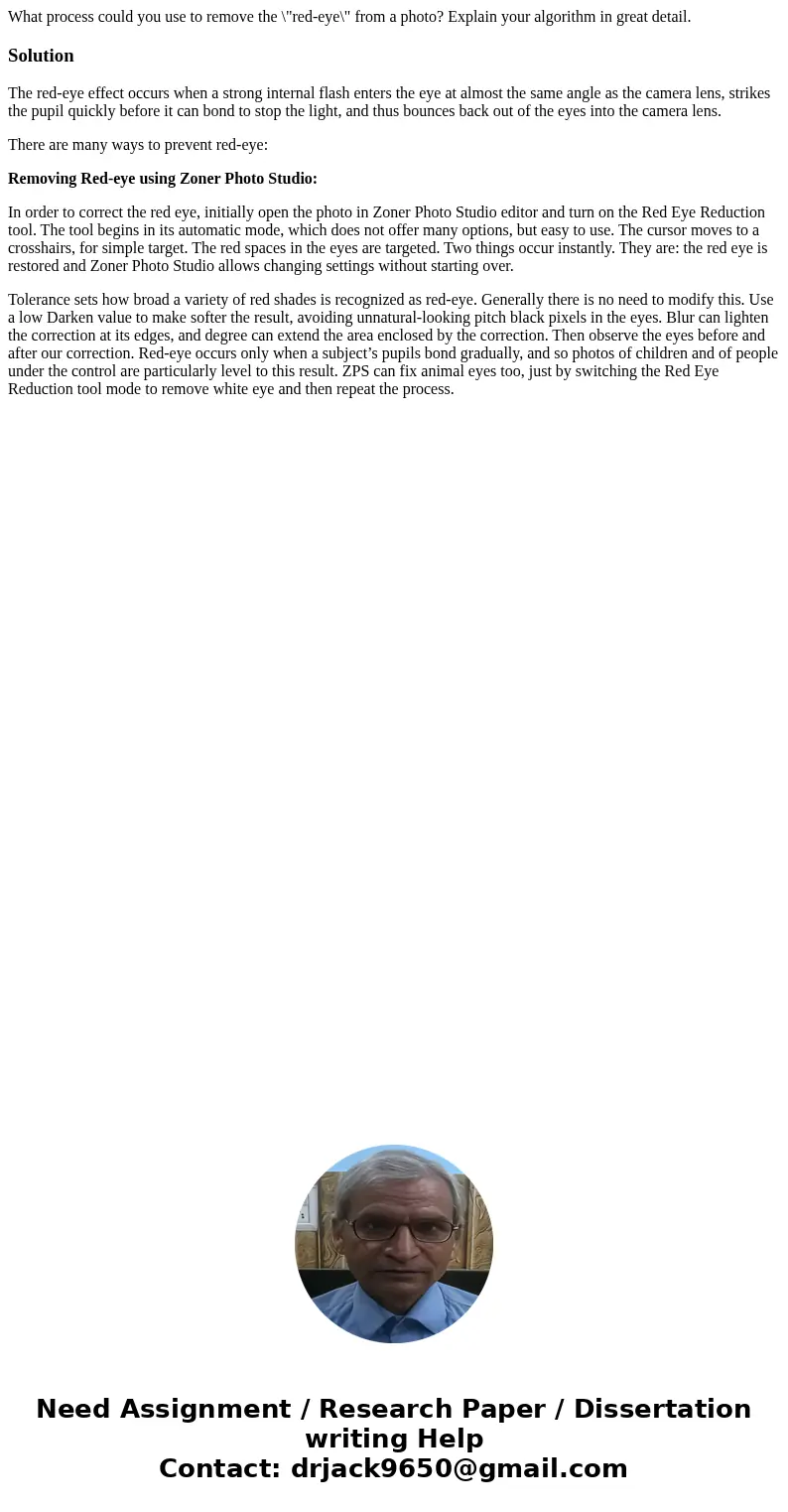 What process could you use to remove the \ What process could you use to remove the \