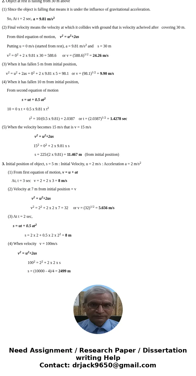 When an object is moving with a constant velocity 10 m/s, (1) Find its acceleration at 20 sec. (2) Find its final velocity in 5 m. (3) Find its position at 10   When an object is moving with a constant velocity 10 m/s, (1) Find its acceleration at 20 sec. (2) Find its final velocity in 5 m. (3) Find its position at 10