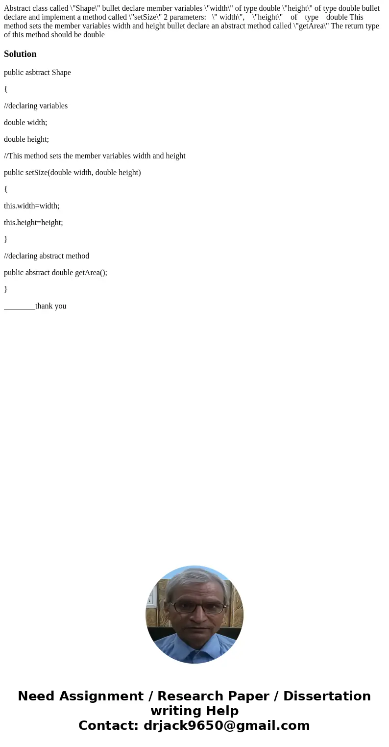 Abstract class called \  Abstract class called \