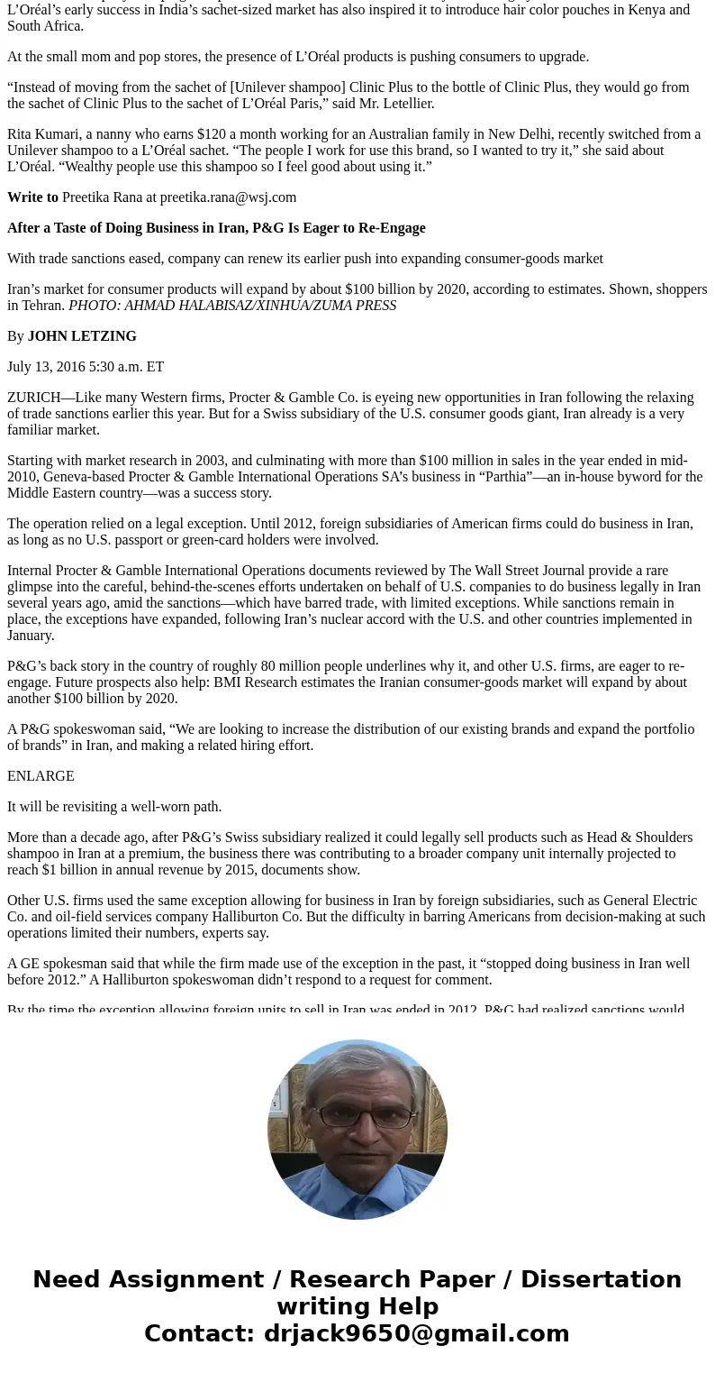 BUSINESS L’Oreal Tries On Smaller Packets for Size in India Packaging change shows how growth in the South Asian nation can be elusive and complicated By PREETI BUSINESS L’Oreal Tries On Smaller Packets for Size in India Packaging change shows how growth in the South Asian nation can be elusive and complicated By PREETI