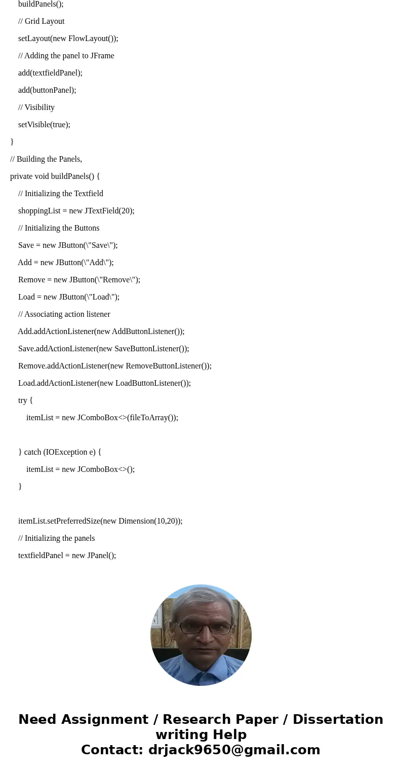 Convert the following program so that it uses JList instead of JComboBox. import java.awt.*; import java.awt.event.ActionEvent; import java.awt.event.ActionList Convert the following program so that it uses JList instead of JComboBox. import java.awt.*; import java.awt.event.ActionEvent; import java.awt.event.ActionList