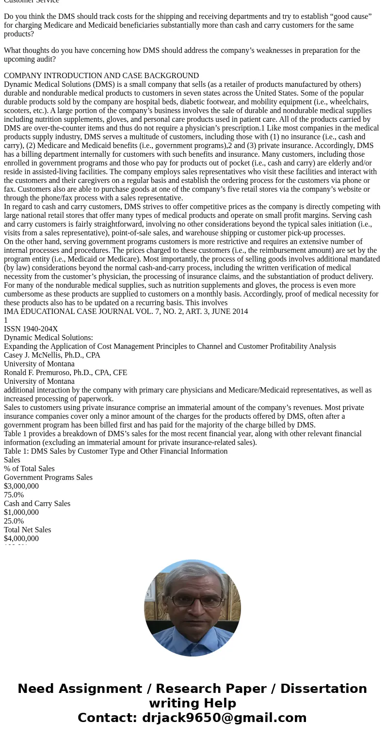 Dynamic Medical Solutions Case Questions After reading the Dynamic Medical Solutions Case answer the questions below. Type your answers to the questions below i Dynamic Medical Solutions Case Questions After reading the Dynamic Medical Solutions Case answer the questions below. Type your answers to the questions below i