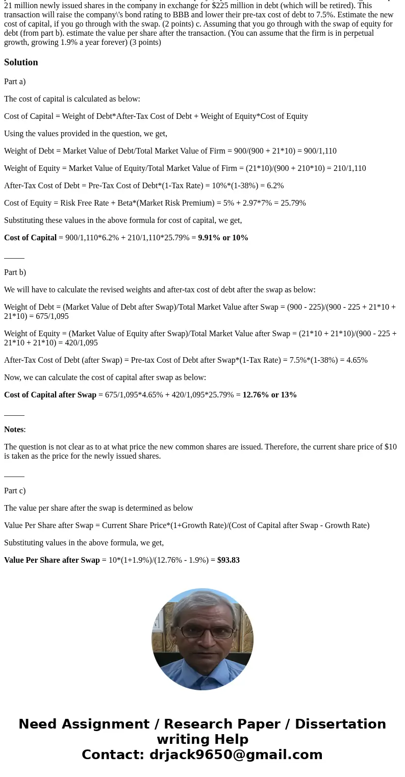 Expert Q&A; Done PLEASE ANSWER IN EXCEL WITH EXPLANATION OF HOW YOU REACHED ANSWER/CALCULATIONS Diablo Steel is a highly levered company with 21 million sh  Expert Q&A; Done PLEASE ANSWER IN EXCEL WITH EXPLANATION OF HOW YOU REACHED ANSWER/CALCULATIONS Diablo Steel is a highly levered company with 21 million sh