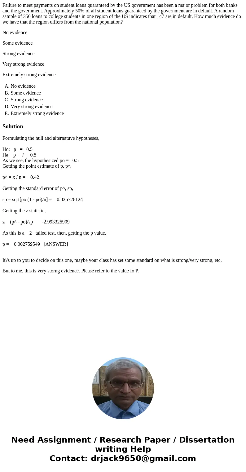 Failure to meet payments on student loans guaranteed by the US government has been a major problem for both banks and the government. Approximately 50% of all s Failure to meet payments on student loans guaranteed by the US government has been a major problem for both banks and the government. Approximately 50% of all s